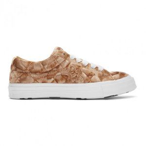 Converse One Star Ox Golf le Fleur TTC Quilted Velvet Brown Sugar